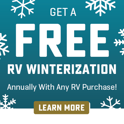 Free Annual RV Winterizations with any RV purchase